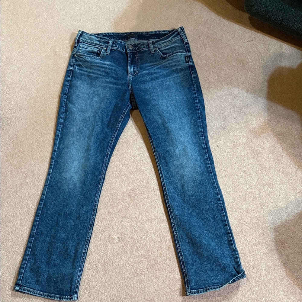 Silver Jeans Women's Straight Leg in Deep Blue